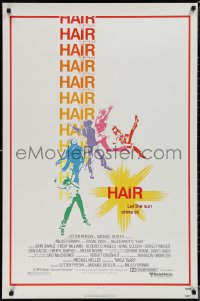 1r1097 HAIR 1sh 1979 Milos Forman musical, Treat Williams, let the sun shine in!