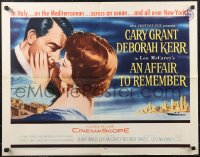 1r0852 AFFAIR TO REMEMBER 1/2sh 1957 art of Cary Grant about to kiss Deborah Kerr, Leo McCarey!