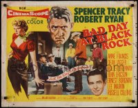 1r0854 BAD DAY AT BLACK ROCK style A 1/2sh 1955 Spencer Tracy, Robert Ryan & Anne Francis!