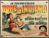 1r0863 HOME IN INDIANA 1/2sh 1944 sexy Jeanne Crain, Lon McCallister, Walter Brennan