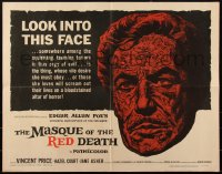 1r0871 MASQUE OF THE RED DEATH 1/2sh 1964 cool montage art of Vincent Price by Reynold Brown!