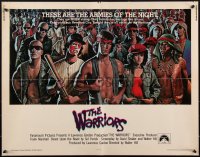 1r0874 WARRIORS int'l 1/2sh 1979 Walter Hill, great David Jarvis artwork of the armies of the night!