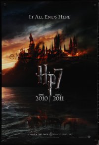 1r1106 HARRY POTTER & THE DEATHLY HALLOWS PART 1 & PART 2 teaser DS 1sh 2010 it all ends here!
