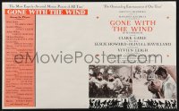 1r0842 GONE WITH THE WIND herald 1939 Clark Gable, Vivien Leigh, Leslie Howard, Olivia de Havilland!