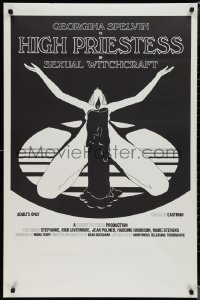 1r1122 HIGH PRIESTESS OF SEXUAL WITCHCRAFT 1sh 1973 Georgina Spelvin, sexy art of woman w/candle!