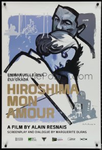 1r1123 HIROSHIMA MON AMOUR 1sh R2014 Alain Resnais classic, Emmanuelle Riva, Eiji Okada
