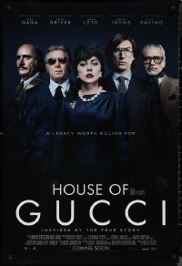 1r1131 HOUSE OF GUCCI int'l advance DS 1sh 2021 great images of Al Pacino and Lady Gaga!