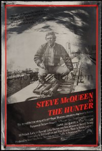 1r1139 HUNTER foil 1sh 1980 bounty hunter Steve McQueen riding on top of a Chicago El!