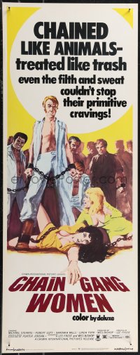 1r0883 CHAIN GANG WOMEN insert 1971 even filth & sweat couldn't stop their primitive cravings!