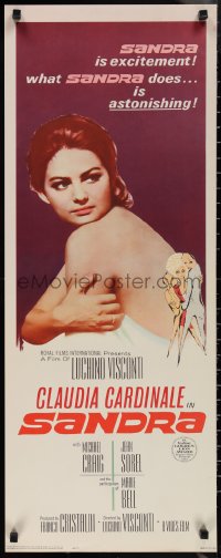 1r0911 SANDRA insert 1966 Luchino Visconti, sexy Claudia Cardinale loves her brother too much!