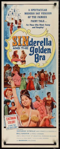 1r0914 SINDERELLA & THE GOLDEN BRA insert 1964 a version for those who think young and naughty!
