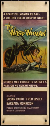 1r0920 WASP WOMAN insert 1959 most classic art of Roger Corman's lusting human-headed insect queen!