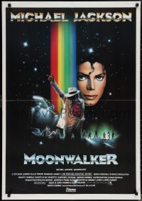 1r0616 MOONWALKER Italian 1sh 1988 great sci-fi art of pop music legend Michael Jackson!