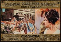 1r0717 CLEOPATRA Italian 18x26 pbusta R1970s great images of Elizabeth Taylor, Richard Burton!