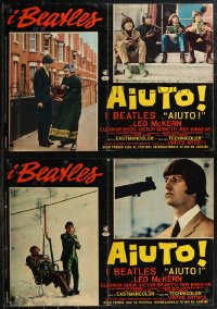 1r0670 HELP set of 10 Italian 19x27 pbustas 1965 The Beatles, John, Paul, George & Ringo, ultra rare!