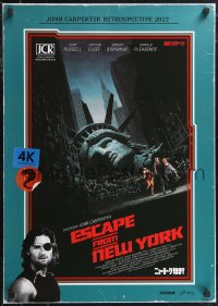 1r0529 ESCAPE FROM NEW YORK Japanese R2022 John Carpenter, decapitated Lady Liberty by Jackson!