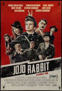 1r1168 JOJO RABBIT style B int'l advance DS 1sh 2019 David in the title role, Waititi as Hitler!