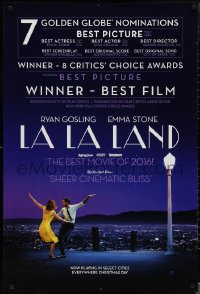 1r1187 LA LA LAND teaser DS 1sh 2016 Ryan Gosling, Emma Stone, 7 Golden Globe Nominations!