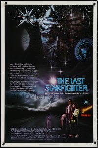 1r1198 LAST STARFIGHTER 1sh 1984 Lance Guest, great sci-fi art by Charles de Mar!