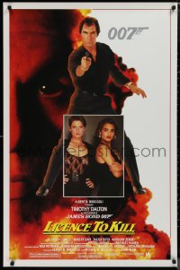 1r1205 LICENCE TO KILL 1sh 1989 Timothy Dalton as James Bond, sexy Carey Lowell & Talisa Soto!