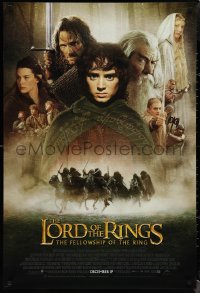 1r1220 LORD OF THE RINGS: THE FELLOWSHIP OF THE RING int'l advance DS 1sh 2001 Tolkien, top cast!