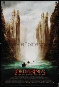 1r1221 LORD OF THE RINGS: THE FELLOWSHIP OF THE RING advance DS 1sh 2001 J.R.R. Tolkien, Argonath!