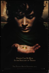 1r1222 LORD OF THE RINGS: THE FELLOWSHIP OF THE RING teaser DS 1sh 2001 J.R.R. Tolkien, power!