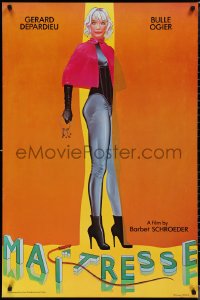 1r1235 MAITRESSE 1sh 1976 Barbet Schroeder, Depardieu, cool Jones art of sexy Bulle Ogier, unrated!