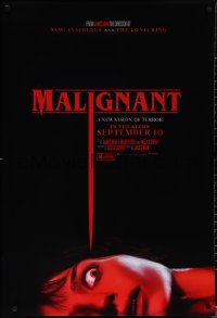 1r1238 MALIGNANT teaser DS 1sh 2021 James Wan horror, Annabelle Wallis, very creepy image!