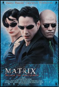 1r1245 MATRIX int'l 1sh 1999 Keanu Reeves, Carrie-Anne Moss, Laurence Fishburne, Wachowskis!