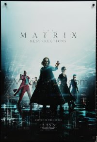 1r1251 MATRIX RESURRECTIONS IMAX DS teaser 1sh 2021 Keanu Reeves, Carrie-Anne Moss, top cast!