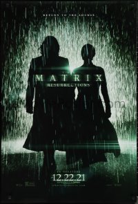 1r1249 MATRIX RESURRECTIONS IMAX teaser DS 1sh 2021 Keanu Reeves, Carrie-Anne Moss return to source!