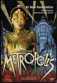 1r1255 METROPOLIS DS 1sh R2002 Brigitte Helm as the gynoid Maria, The Machine Man!