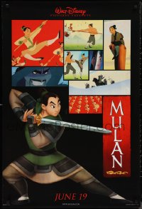 1r1275 MULAN advance DS 1sh 1998 June 19 style, Walt Disney Ancient China cartoon, training images!