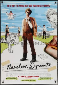 1r1282 NAPOLEON DYNAMITE advance DS 1sh 2004 Jared Hess, Jon Heder's got nothing to prove!