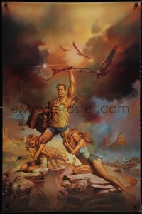 1r1284 NATIONAL LAMPOON'S VACATION 1sh 1983 Chevy Chase and cast by Boris Vallejo!