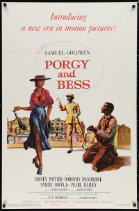 1r1312 PORGY & BESS 1sh 1959 Sidney Poitier, Dorothy Dandridge & Sammy Davis Jr, TODD-AO!