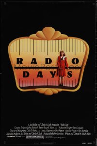 1r1324 RADIO DAYS 1sh 1987 Mia Farrow, directed by Woody Allen, New York City!