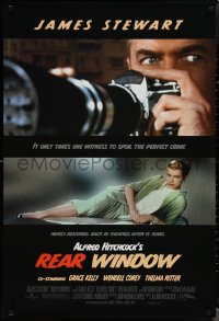 1r1336 REAR WINDOW DS 1sh R2000 Alfred Hitchcock, c/u of voyeur Jimmy Stewart & sexy Grace Kelly!