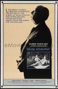 1r1337 REAR WINDOW 1sh R1983 Alfred Hitchcock, Jimmy Stewart & sexy Grace Kelly!