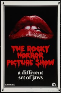 1r1355 ROCKY HORROR PICTURE SHOW style A 1sh R1980s classic lips, a different set of jaws!