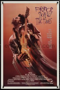 1r1370 SIGN 'O' THE TIMES 1sh 1987 rock and roll concert, great image of Prince w/guitar!