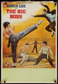 1r0212 FISTS OF FURY Singapore 1973 Bruce Lee gives you the biggest kick of your life, kung fu art!
