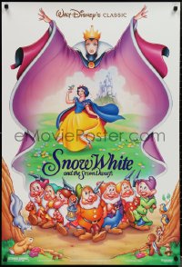 1r1375 SNOW WHITE & THE SEVEN DWARFS DS 1sh R1993 Disney animated cartoon fantasy classic!