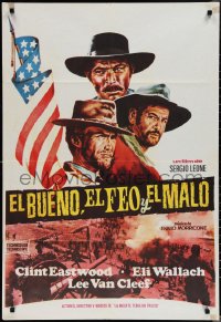 1r0301 GOOD, THE BAD & THE UGLY Spanish R1970s Clint Eastwood, Lee Van Cleef, Sergio Leone!