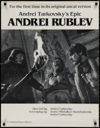 1r0135 ANDREI RUBLEV 24x31 special poster 1973 Tarkovsky, Anatoli Solonitsyn in title role!