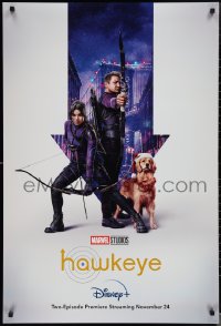 1r0084 HAWKEYE DS tv poster 2021 Jeremy Renner in the title role, great cast image!