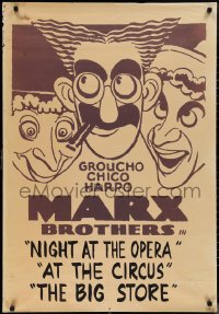 1r0158 NIGHT AT THE OPERA/AT THE CIRCUS/BIG STORE 28x40 special poster 1950s different!