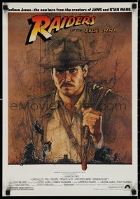 1r0163 RAIDERS OF THE LOST ARK 17x24 special poster 1981 adventurer Harrison Ford by Richard Amsel!