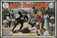 1r0015 UNCLE TOM'S CABIN group of 2 28x42 stage posters 1900s Harriet Beecher Stowe, ultra rare!